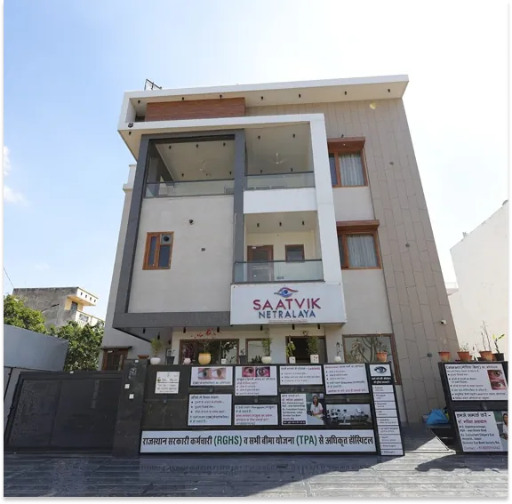 Saatvik Netralaya eye hospital building, Jagatpura, Jaipur